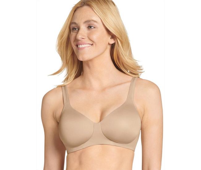 Jockey Forever Fit Soft Touch Lace Molded Cup Bra rose Medium New 
