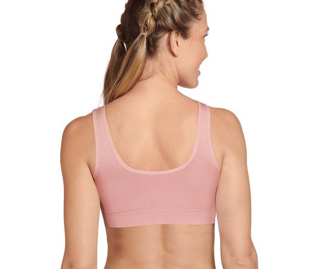 Jockey Women's Bra Natural Beauty Removable Cup Bralette with Back C,  White, M at  Women's Clothing store