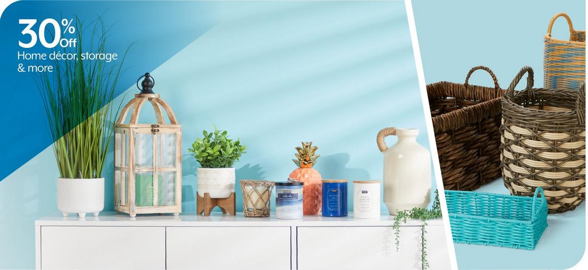 Enjoy 30% Off on home décor, storage & more