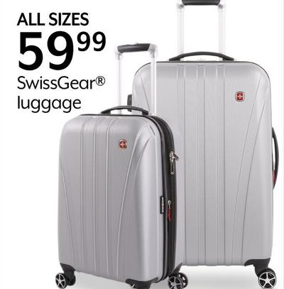 ALL SIZES $59.99 SwissGear® luggage
