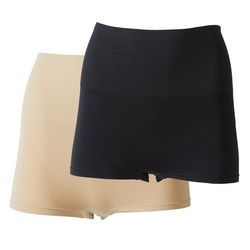 Me Moi 2 Pack Solid High-Waisted Boy Short