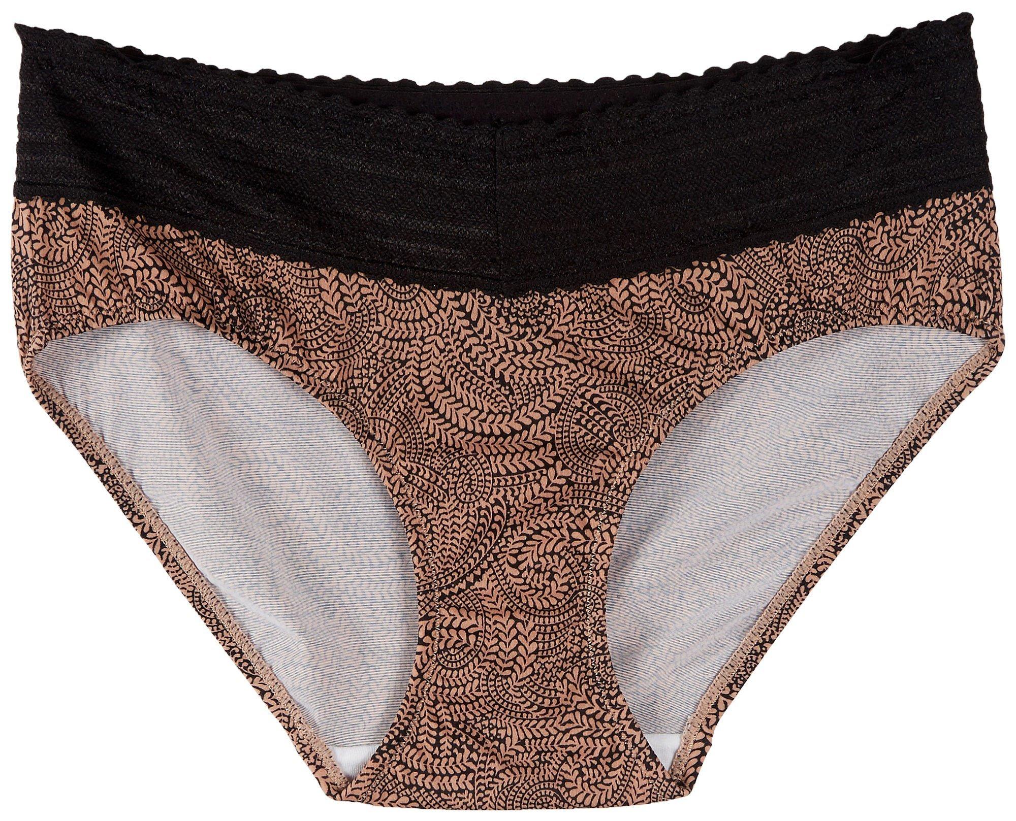 Maidenform Comfort Devotion Print Lace Back Tanga Panty