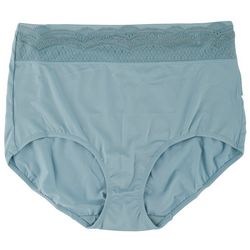 Warner's No Pinching Microfiber Lace Hi-Cut Panties RS7401P