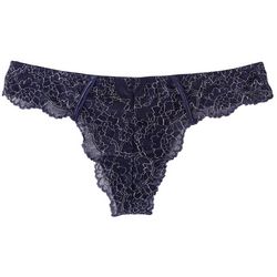 Rene Rofe Metallic Lace Thong Panties P128329