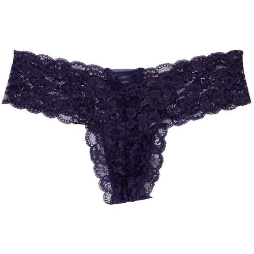 Rene Rofe Good Lace Thong Panties 128019-EBLU