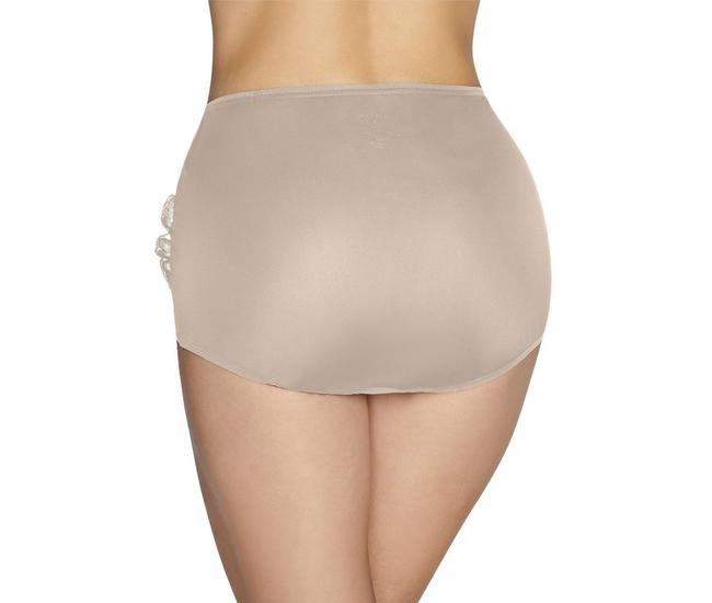 Gloria Vanderbilt Womens 3 Pack Tagless Underwear Lace Trim Full