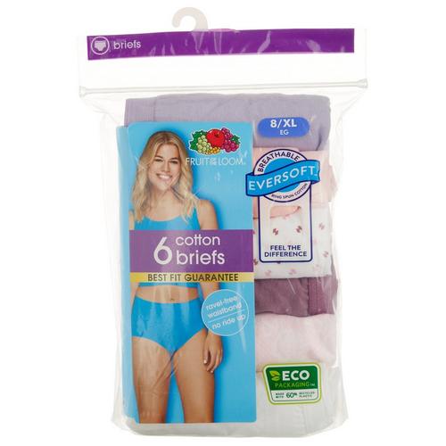 Fruit of the Loom Womens 6 Pk. Assorted