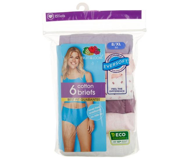 Buy BODYCARE Women's Printed Cotton Briefs (Assorted; 32) - Pack of 6 at