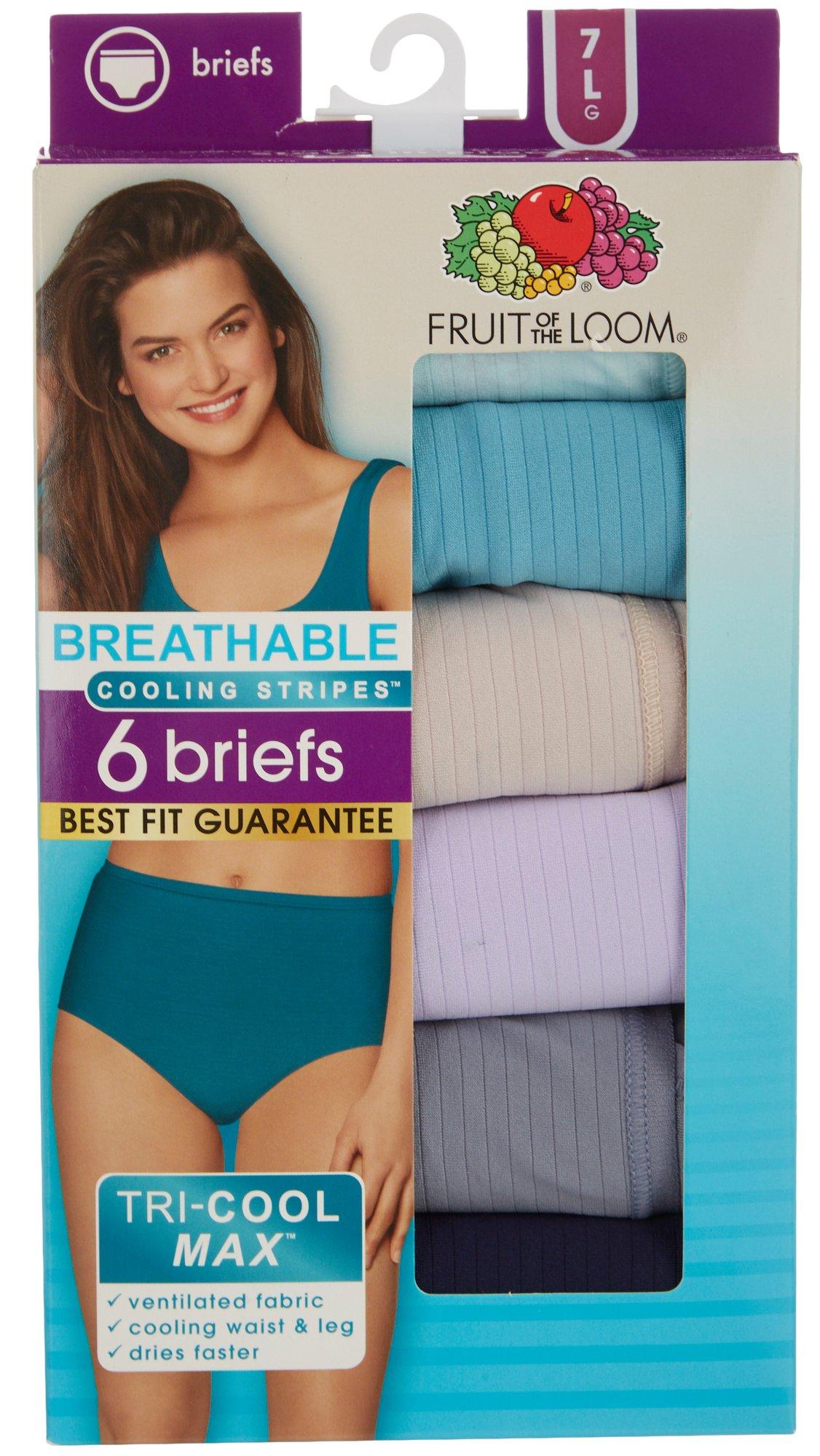 Fruit of the Loom Womens 6 Pk. Cooling