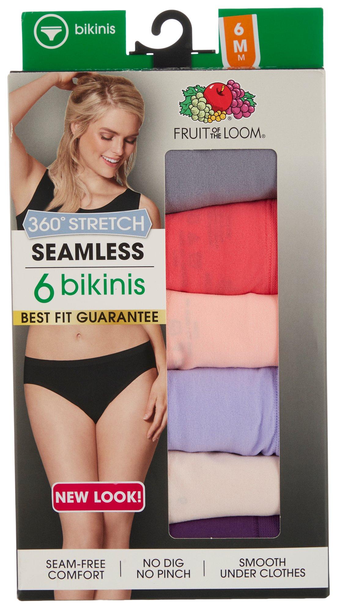 Fruit of the Loom Women's Heathered Bikini Underwear (Pack of 6) :  : Clothing, Shoes & Accessories