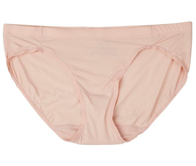 Women's Cotton Modal High-Leg Brief Underwear in Light Pink Nude size Small