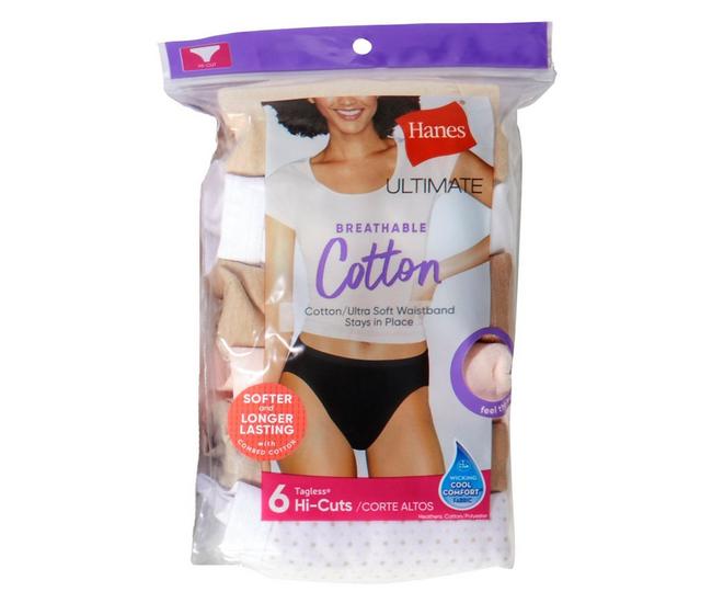 DONSON Women's Cotton High Waist Stretch Panty Soft Briefs Underpants  Breathable Ladies Underwear Pack of 3