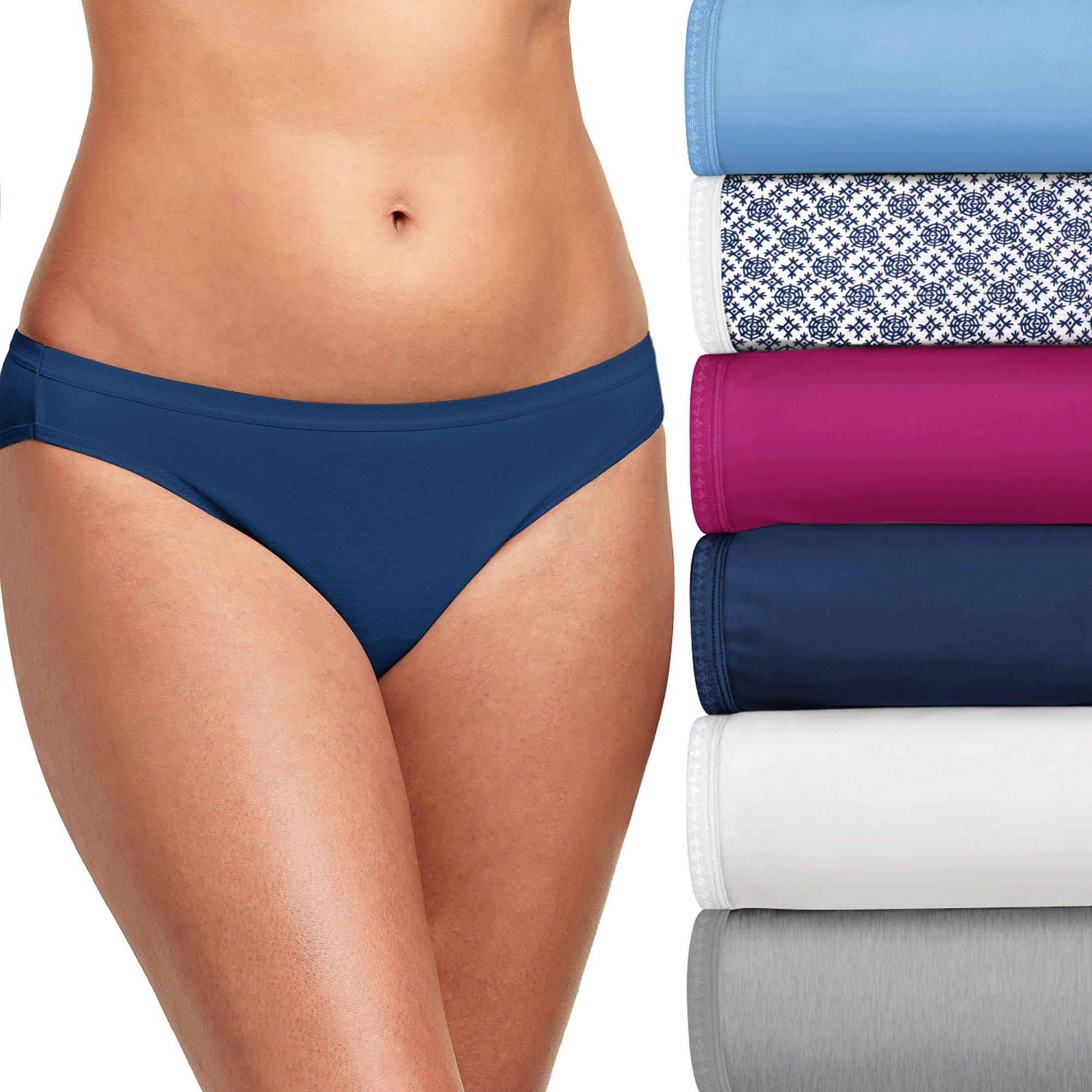 GLORIA VANDERBILT Women's Plus Size 3-Pack Tag Free Seamless Brief Underwear  Set 