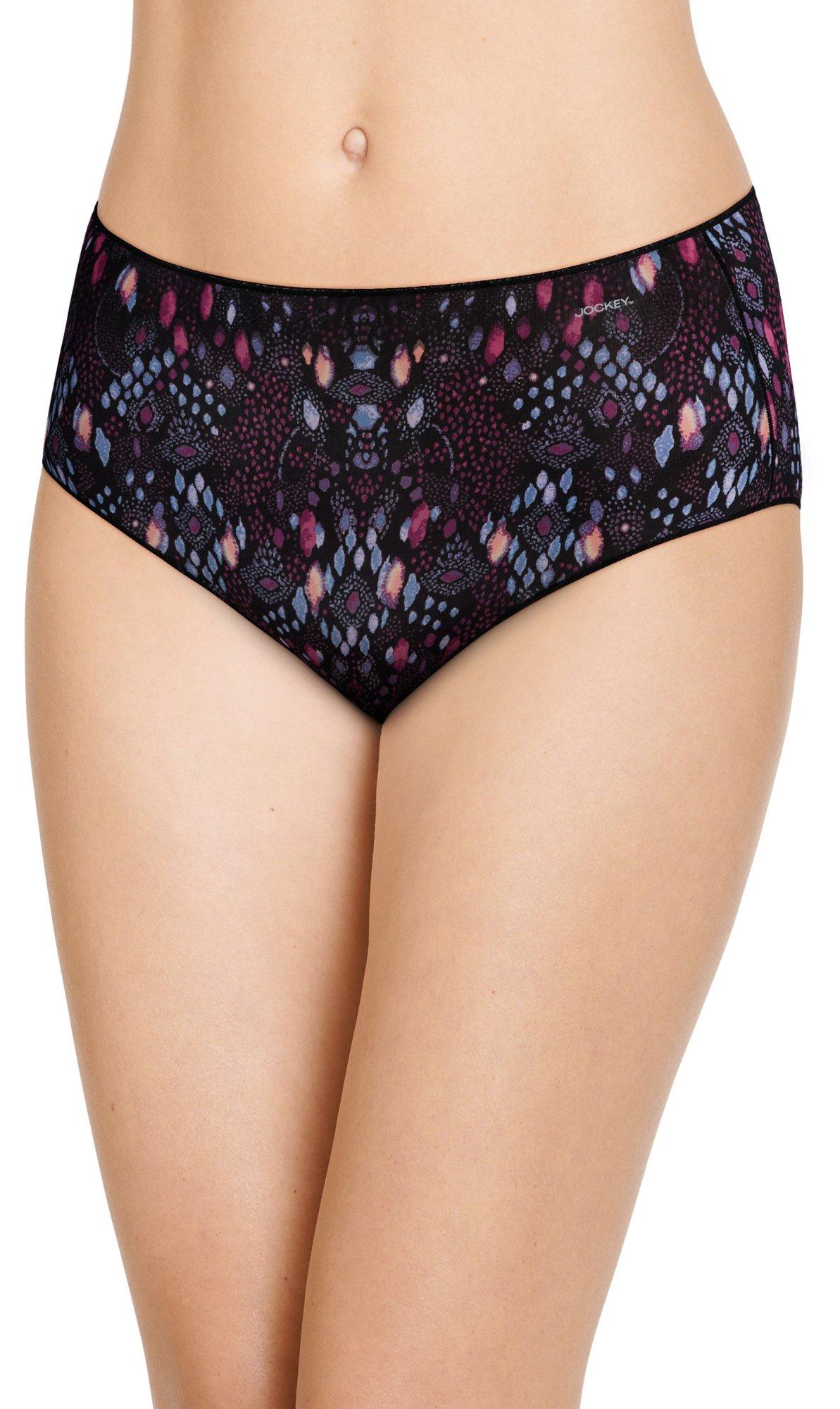 No Panty Line Promise Print Hip Brief Panties 1372