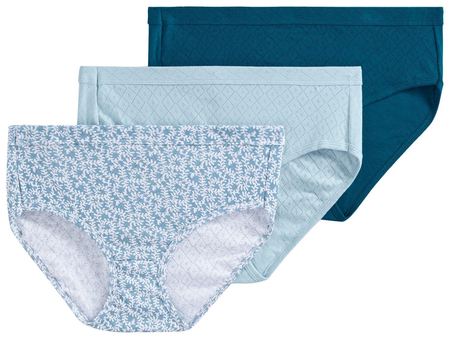Women's Jockey Elance Breathe 3-pack French Cut Panty Set 1541, Size: 6,  Blue - Yahoo Shopping
