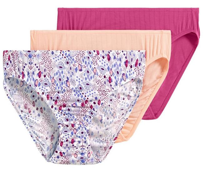 Gloria Vanderbilt Womens 3 Pack Tagless Underwear Lace Trim Full