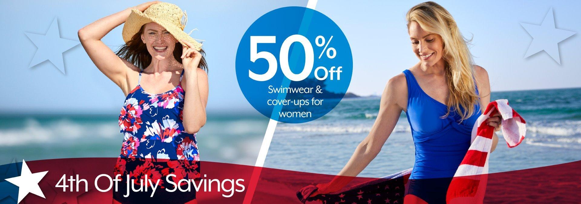 50% off Swimwear & Cover-ups for women