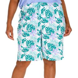 Plus Tropical Christmas Cooling Sleepwear Pajama Bermuda