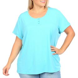 Coral Bay Plus Cooling Solid Short Sleeve Sleep Top