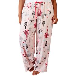 Hue Plus On Cloud 9 Print Drawstring Pajama Pants