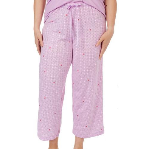 Hue Plus Lady Bug Dot Print Pajama Capri
