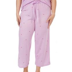 Plus Lady Bug Dot Print Pajama Capri
