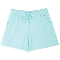 Coral Bay Plus 6 in. Solid Pajama Shorts