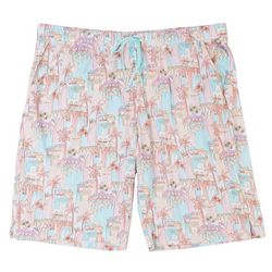 Coral Bay Sleepwear Womens Plus Drawstring Pajama Short