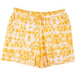 Coral Bay Plus Tie-Dye Pajama Shorts