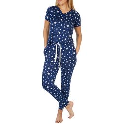Jaclyn Intimates Womens Star Print Pajama Pant Set