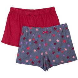 Jaclyn Intimates Womens 2-Pk. Star Heathered Pajama Shorts