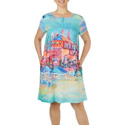 Womens Staycation Henley Nightgown