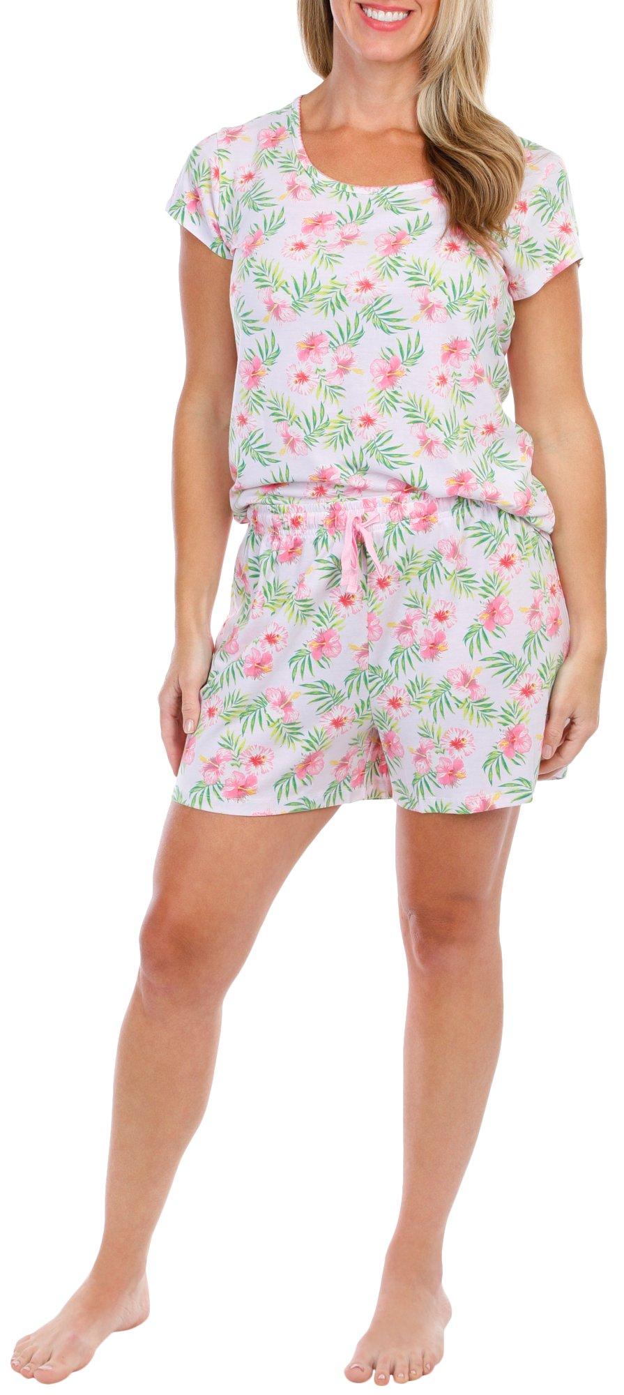 Ink + Ivy Womens 2-Pc. Tropical Floral Print
