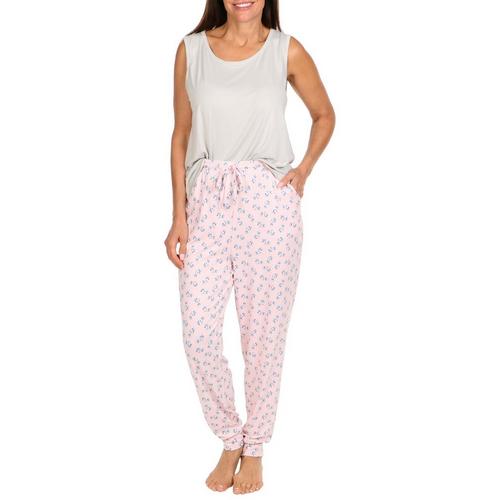 Beautyrest 2 Pc. Tank & Floral Pajama Pocket