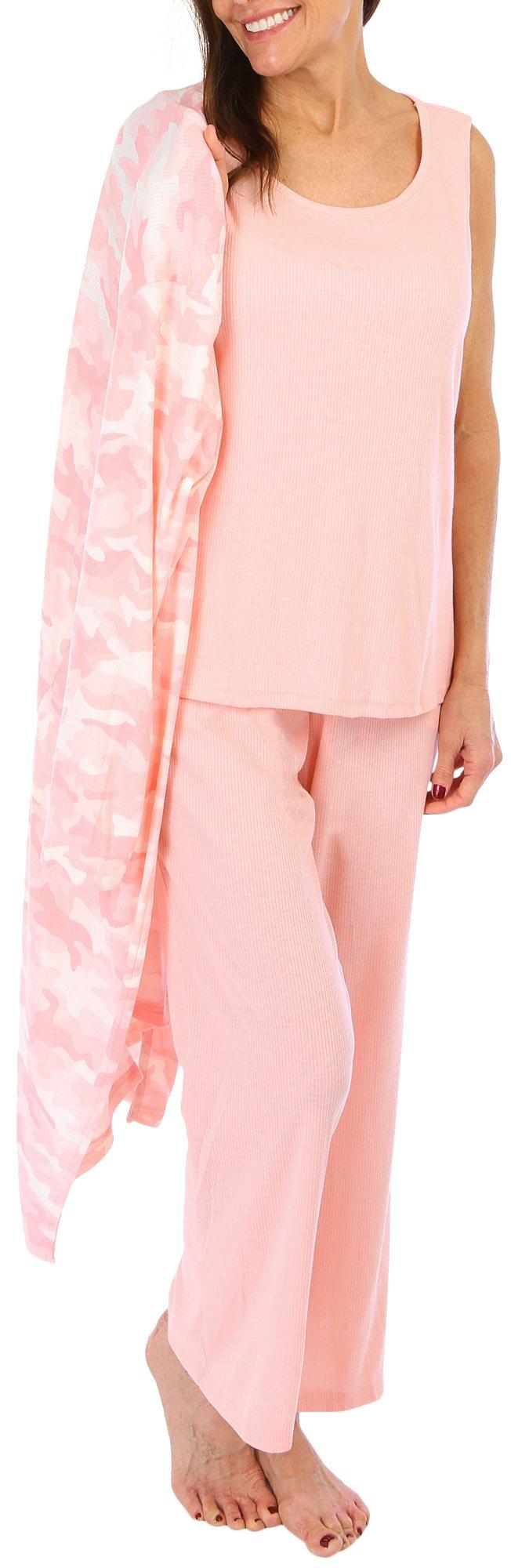 Blush Womens 2 Piece Plush Pajama Set Sunrise Pink Size Medium (8