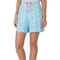 Womans  Tropical  Print Cooling Sleepwear Pajama Shorts