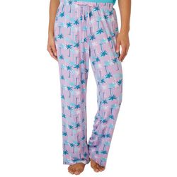 Coral Bay Sleepwear Womans Palm Tree Drawstring Pajama Pant