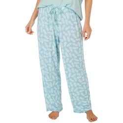 Coral Bay Womens 29 in. Pineapples Pajama Pants