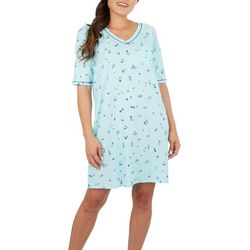 Cuddl Duds Womens Floral Sleep Shirt Nightgown