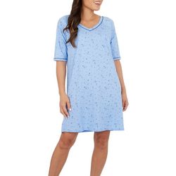 Cuddl Duds Womens Celestial Print Sleep Shirt Nightgown