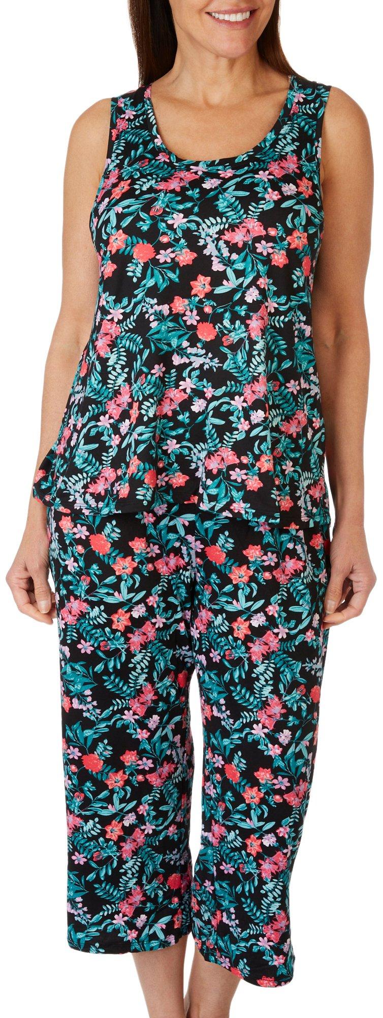 Kensie 2 Pc. Floral Tank & Capri Sleepwear Set