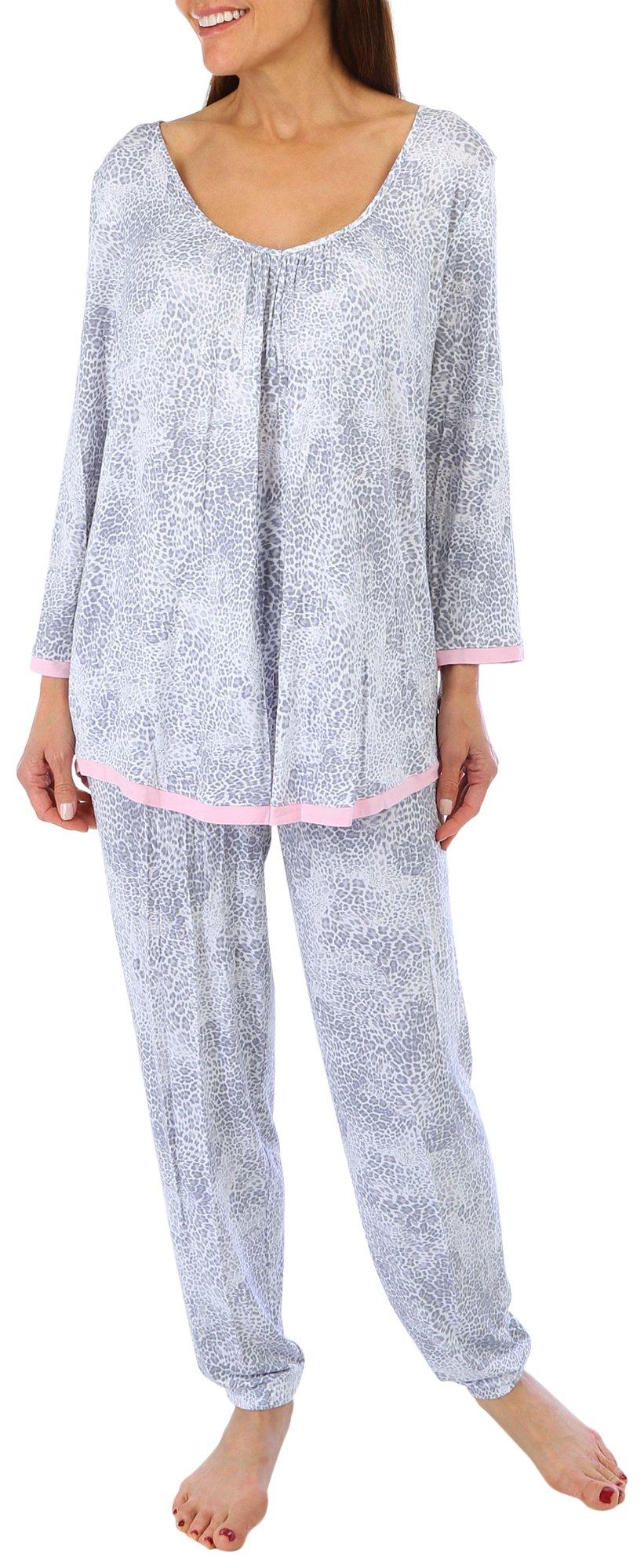 Womens 2-Pc. Print PJ Sleep Set