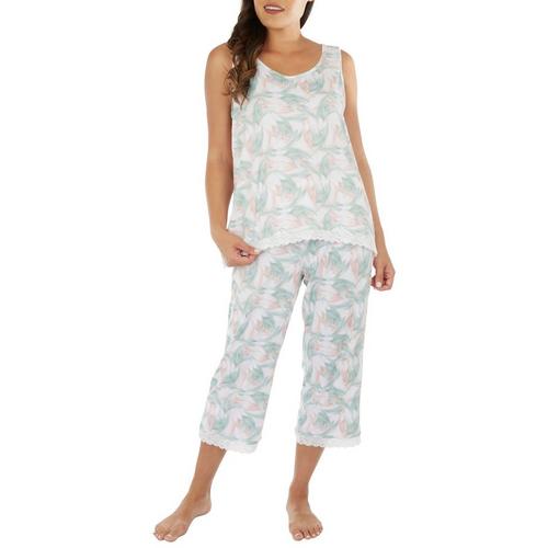 Anne Klein 2-Pc. Lace Tank & Capri Sleepwear