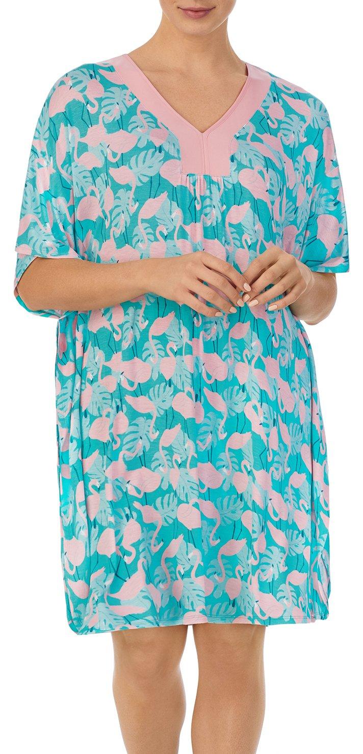 Womens Flamingo Short Caftan