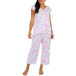 Ellen Tracy Womens 2-Pc. Paisley Sleepwear Capri Set