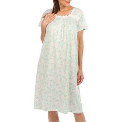 Womens Lace Short Sleeve Nightgown