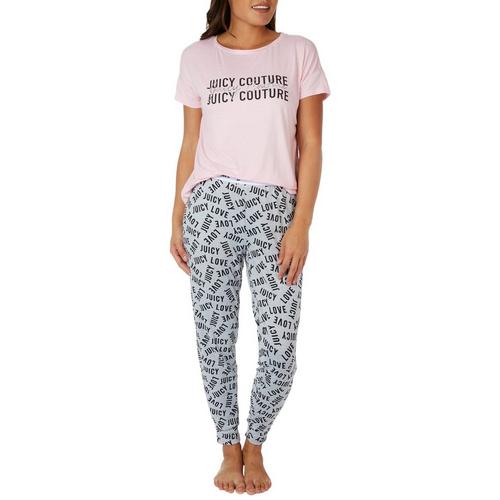 Juicy Couture Womens 2 Pc. Logo Tee &