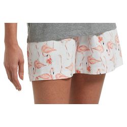 Hue Womens Flamingo  Pajama Boxer Shorts