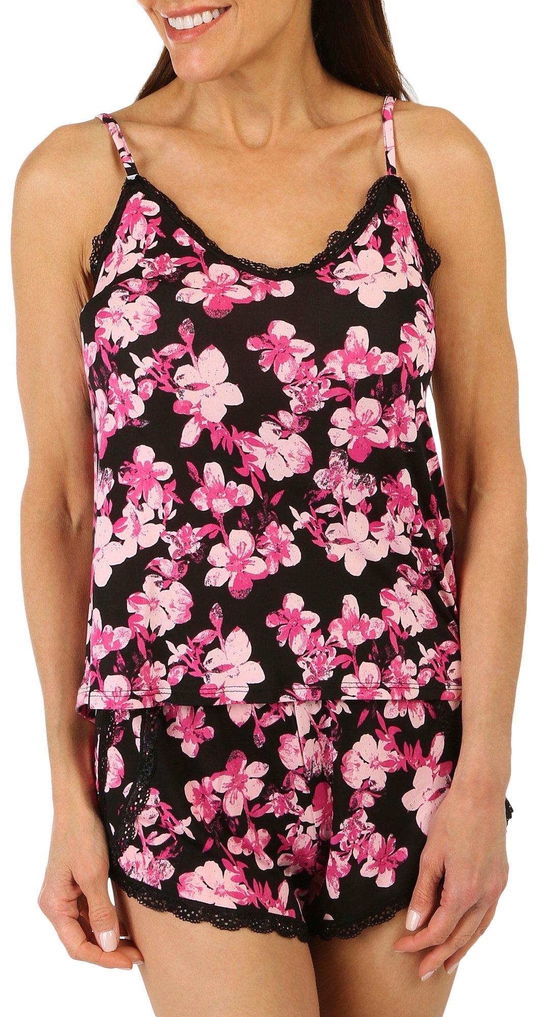 Jessica Simpson Womens 2-Pc. Floral Cami & Shorts