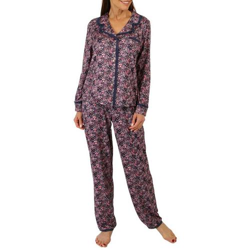 Jessica Simpson Womens 2-Pc. Floral Pajama Set